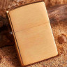 Zippo Classic 204B — матовая золотистая зажигалка