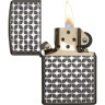 Зажигалка Zippo Armor 28186, чёрно-серебристая